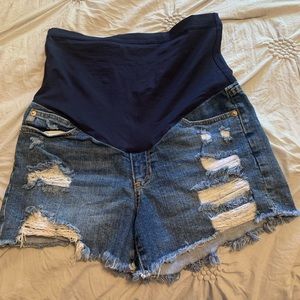 Pink Blush Maternity Shorts jean
